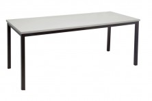 Steel Frame Training Table 730 H. Black 40mm Steel Leg Frame. 4 Top Sizes. 1200 X 600, 1500 X 750, 1800 X 750, 1800 X 900